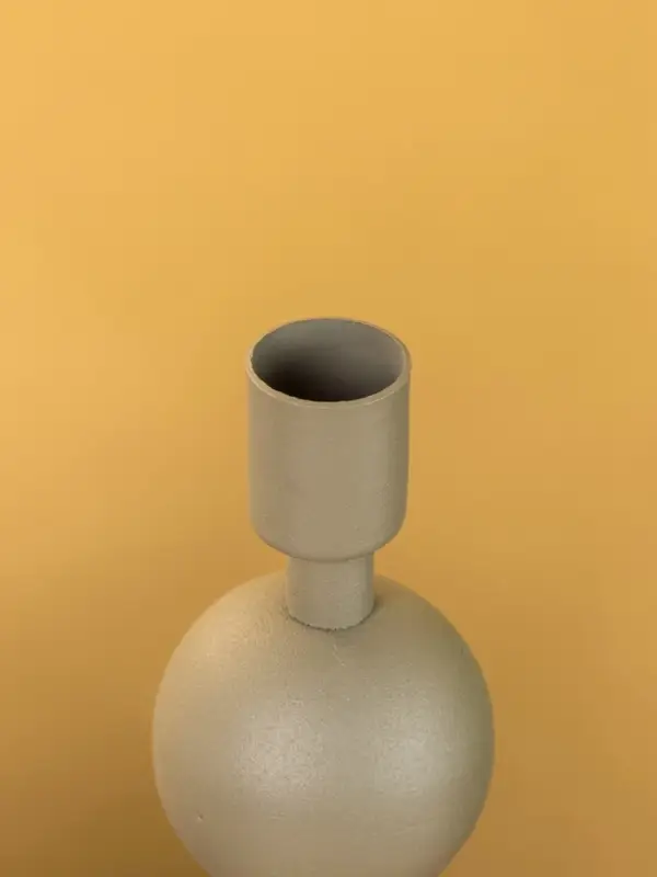 Подсвечник на 1 свечу текстурный  Подсвечник на 1 свечу текстурный "Графитовый" с 3 сферами 10х10х25 см