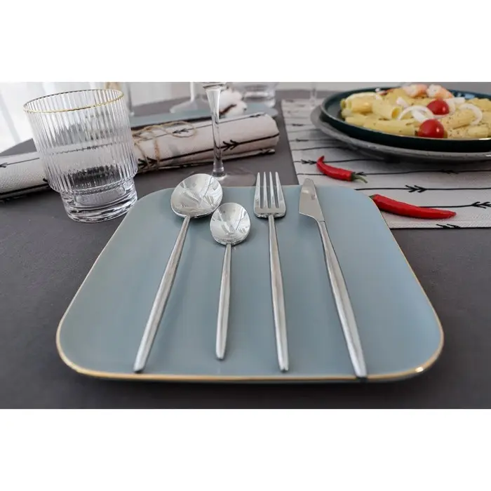 Вилка столовая «Торнбери», h=21,3 см, толщина 7 мм, цвет серебряный