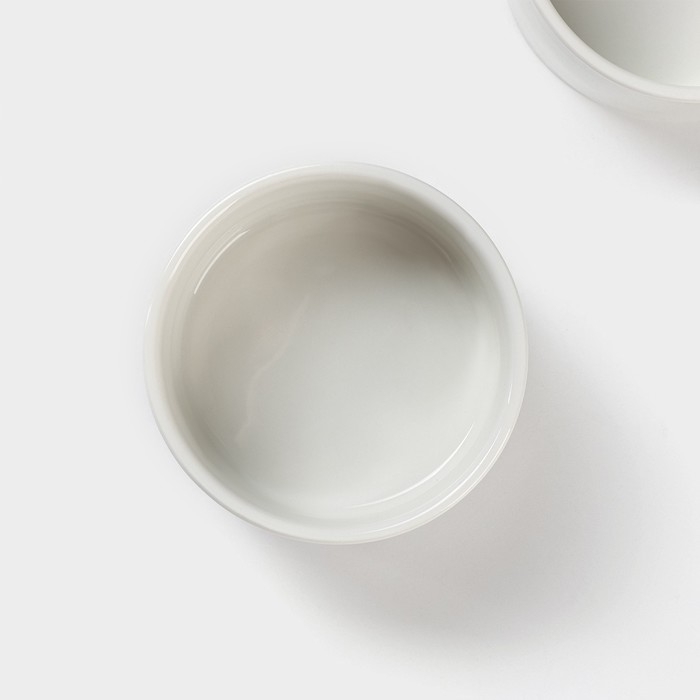 Набор соусников керамических на деревянной подставке «Стильный Мишка», 4 предмета: 3 соусника 120 мл, подставка Набор соусников керамических на деревянной подставке «Стильный Мишка», 4 предмета: 3 соусника 120 мл, подставка