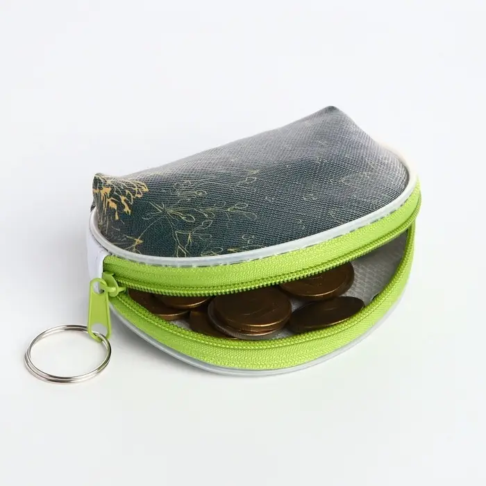 Кошелёк монетница женская на молнии, цвет МИКС