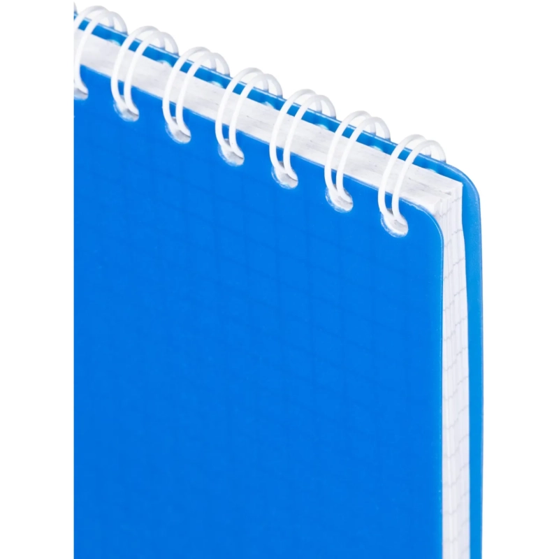 Блокнот на спирали А5 80л  Attache клетка, обложка Plastic