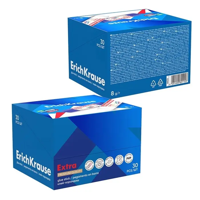 Клей-карандаш, ErichKrause Extra, PVP, усиленный, 8 г