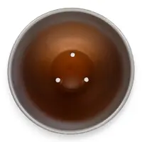 Горшок цветочный с поддоном 5,4 л, d22/h19 см серый керамика, "Перл" (М)