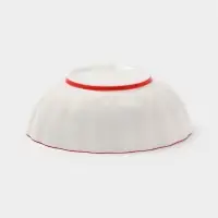 Салатник Botanica, 15×5.5 см, фарфор, белый, красный Салатник Botanica, 15×5.5 см, фарфор, белый, красный