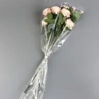 Пакет для цветов, конус, 15+36×80 см, прозрачный Пакет для цветов, конус, 15+36×80 см, прозрачный