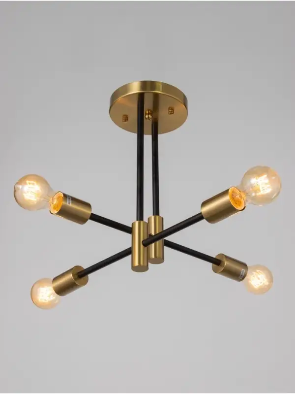 Люстра &laquo;Лора&raquo; 4&times;40 Вт Е27 латунь 58&times;58&times;37 см