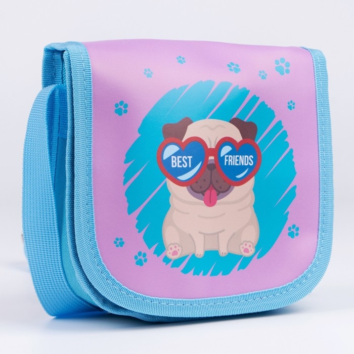Сумка детская Best friends на клапане, цвет голубой Сумка детская Best friends на клапане, цвет голубой