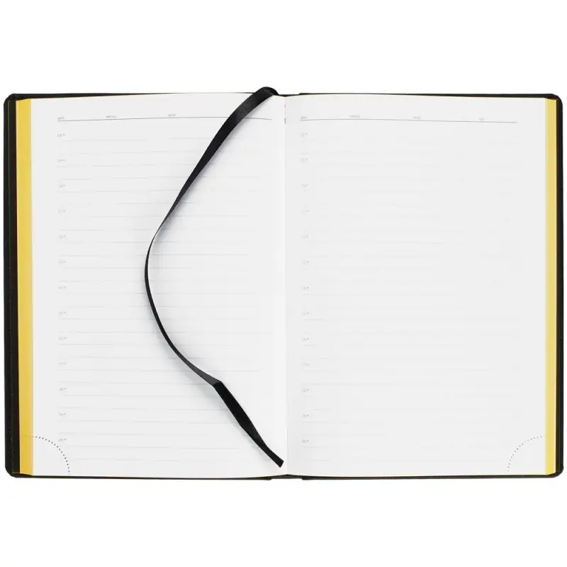 Ежедневник Mobile на заказ, недатированный, черно-желтый
