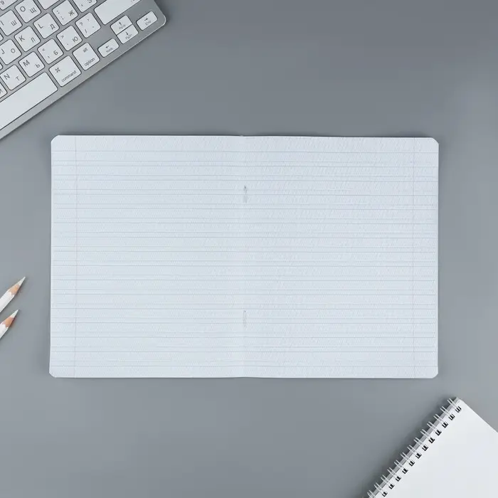 Тетрадь 12 листов в частую косую линейку, А5, на скрепке, блок №1 &laquo;Пушистые питомцы&raquo; МИКС