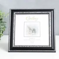 Фоторамка пластик "Gallery" 15х15 чёрный (пластиковый экран)