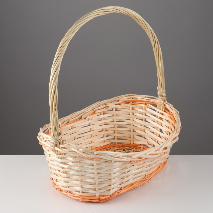 Корзина плетеная, 40х28х17х13х43 см, лоза Корзина плетеная, 40х28х17х13х43 см, лоза