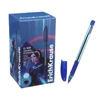 Ручка шариковая ErichKrause U-109 Original Stick&Grip, узел 1 мм, синяя