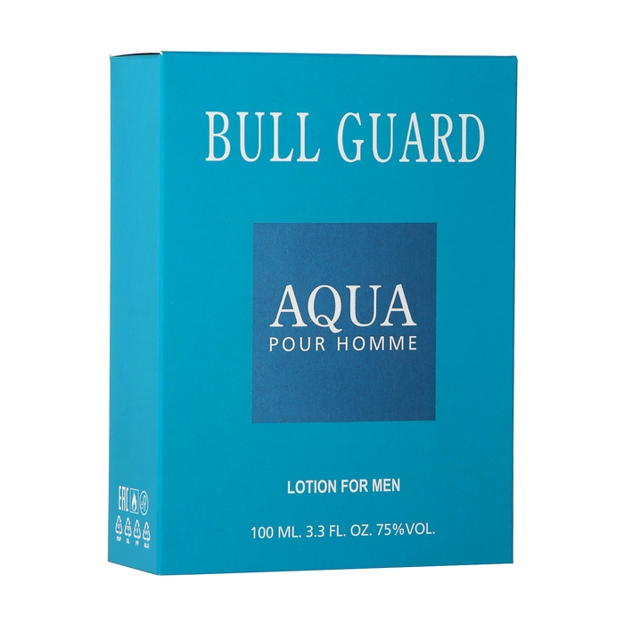 Лосьон одеколон после бритья  Лосьон одеколон после бритья "Bull Guard Aqua", по мотивам Bulgari Aqua, 100 мл