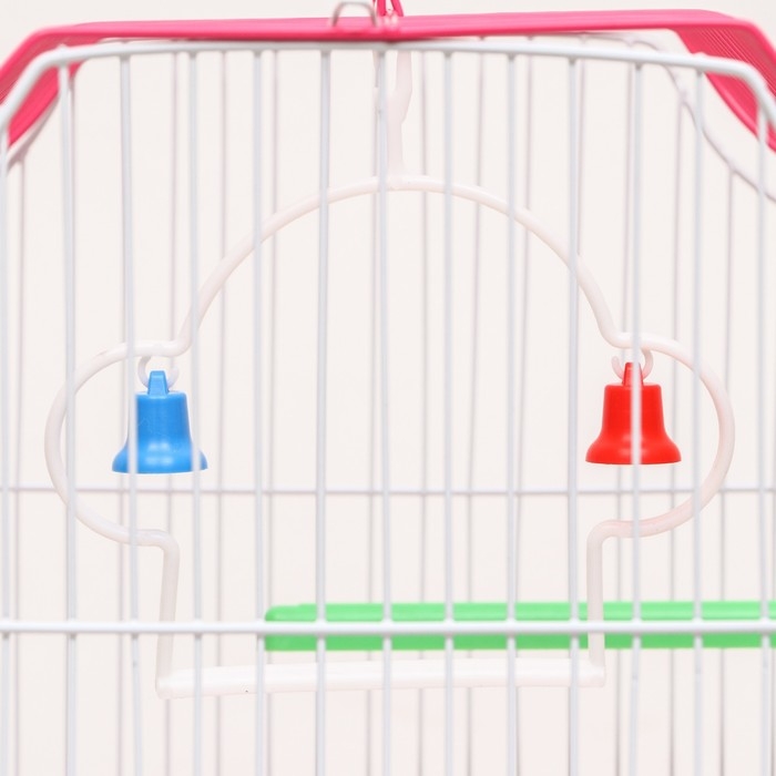 Клетка для птиц укомплектованная Bd-1/4f, 30 х 23 х 39 см, розовая Клетка для птиц укомплектованная Bd-1/4f, 30 х 23 х 39 см, розовая