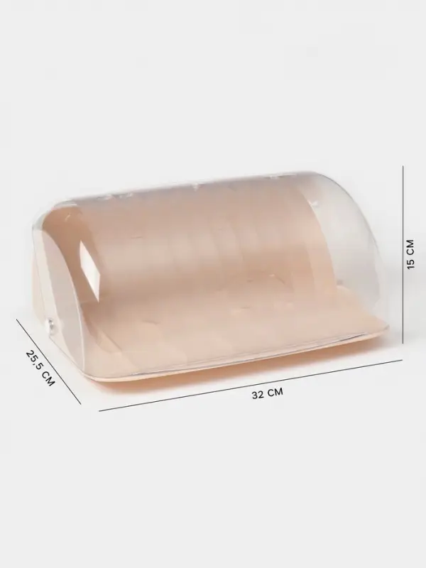 Хлебница Альтернатива &laquo;Изобилие&raquo;, 32&times;25.5&times;15 см, пластик, светло-бежевая