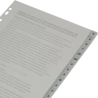 Разделитель листов из сер.пласт. алфавит А-Я , А4, 20 разделов