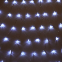 Гирлянда светодиодная  холодный бел, 96LED(1,5х1,5м) прозр пров  IP20