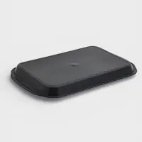 Поднос для подачи с ручками Magistro &laquo;Фьюжен Вуд&raquo;, прямоугольный, 37.5&times;24&times;2.5 см, пластик, чёрный
