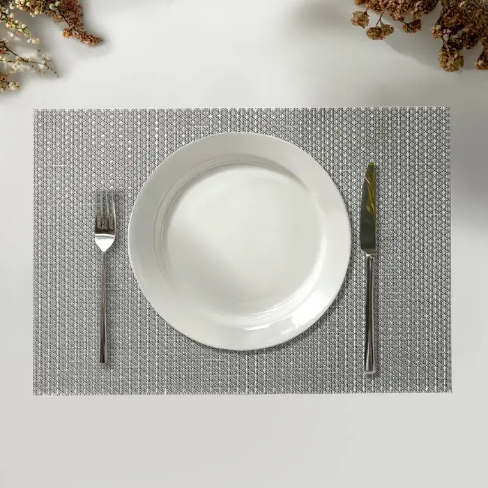 Салфетки сервировочные на стол Доляна Star, 4 шт., 45&times;30 см, серые