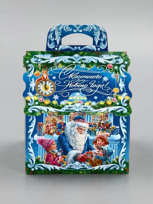 Подарочная новогодняя коробка «Карнавал», для сладких подарков, 16×16×22 см Подарочная новогодняя коробка «Карнавал», для сладких подарков, 16×16×22 см