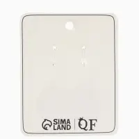 Серьги под натуральный камень &laquo;Натурель&raquo;, овал в кайме, красные в чернёном серебре