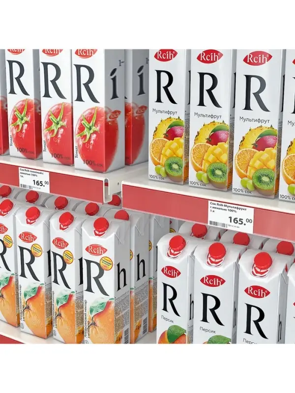 Ценникодержатель полочный самоклеящийся, DBR=39, 1000 мм, прозрачный