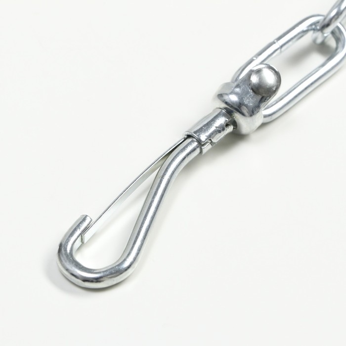 Цепь для привязи собак, сварные звенья, 1,8 м, калибр 45 мм, толщина проволки 4,2 мм Цепь для привязи собак, сварные звенья, 1,8 м, калибр 45 мм, толщина проволки 4,2 мм