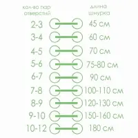 Шнурки для обуви, пара, плоские, 7 мм, 120 см, коричневые