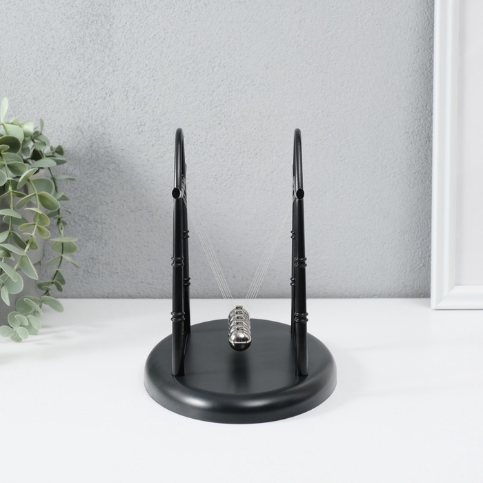 Маятник Маятник "Шары техно" бамбук чёрный 18х22,5х14 см