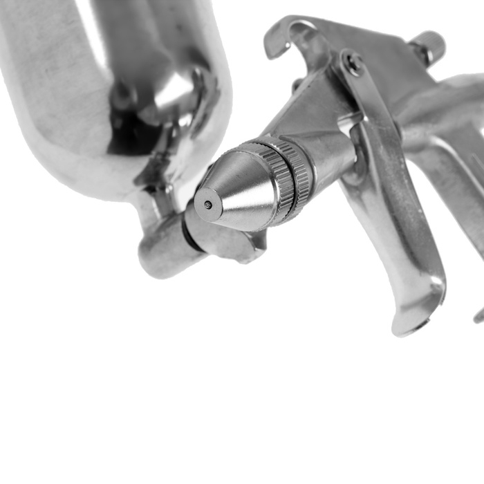 Краскораспылитель пневматический ТУНДРА, до 4 бар, сопло 0.8 мм, верхний бачок 0.1 л