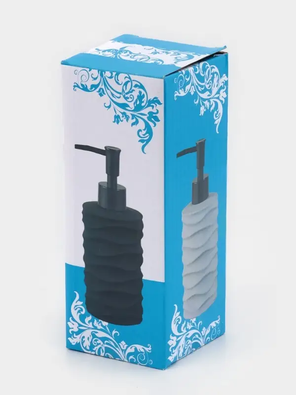 Дозатор для жидкого мыла Дозатор для жидкого мыла "Волны", цвет черный