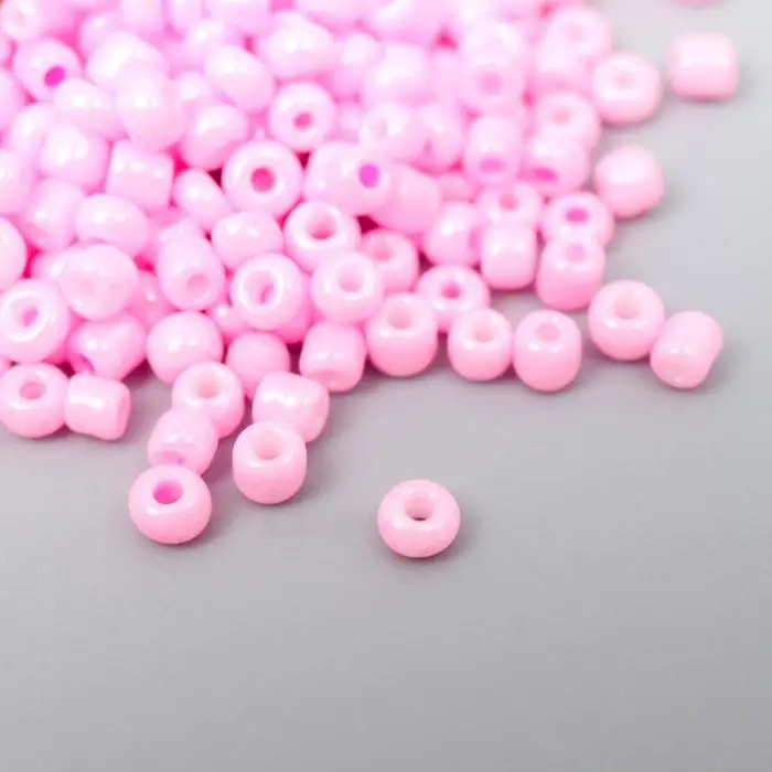 Бисер круглый 12/0 в бутылочке  Бисер круглый 12/0 в бутылочке "Розовый" 20 гр