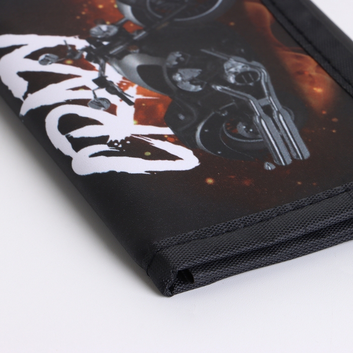 Кошелёк детский на липучке «Выбражулька», цвет чёрный