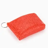 Кошелёк-монетница на молнии, 11.5&times;3&times;9 см, с текстурой, МИКС