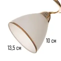 Люстра потолочная BayerLux &laquo;Андер&raquo;, 5хЕ27, 40 Вт, золото, 44&times;44&times;24 см