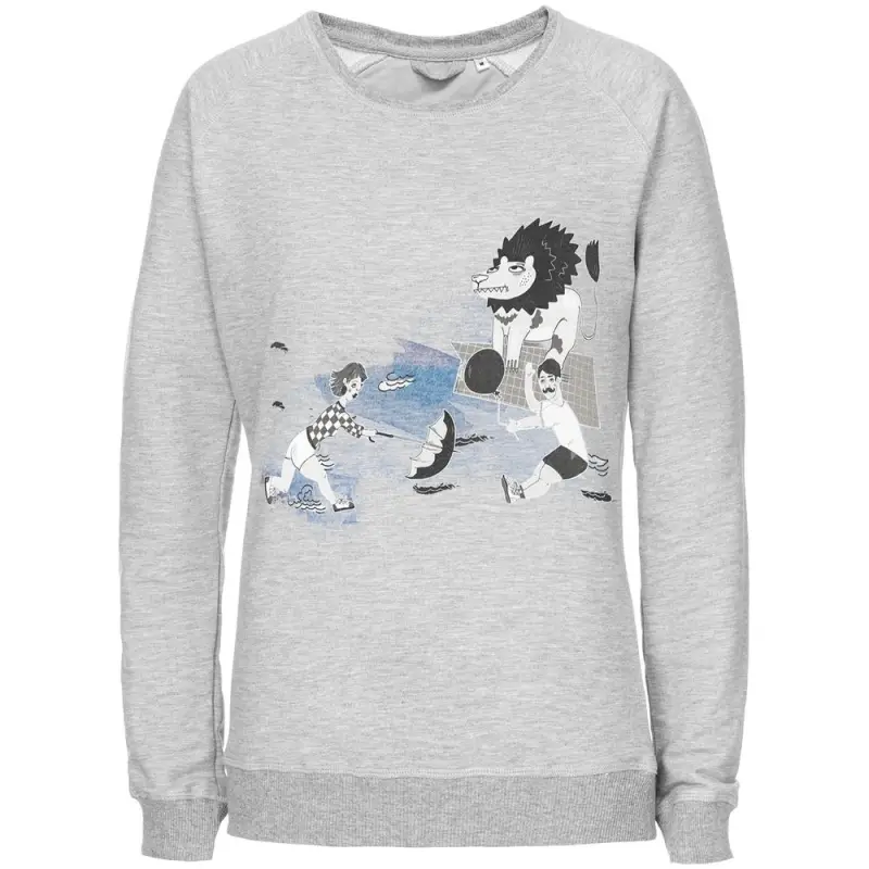 Свитшот женский «Не вы ли были у Невы», серый меланж, размер S