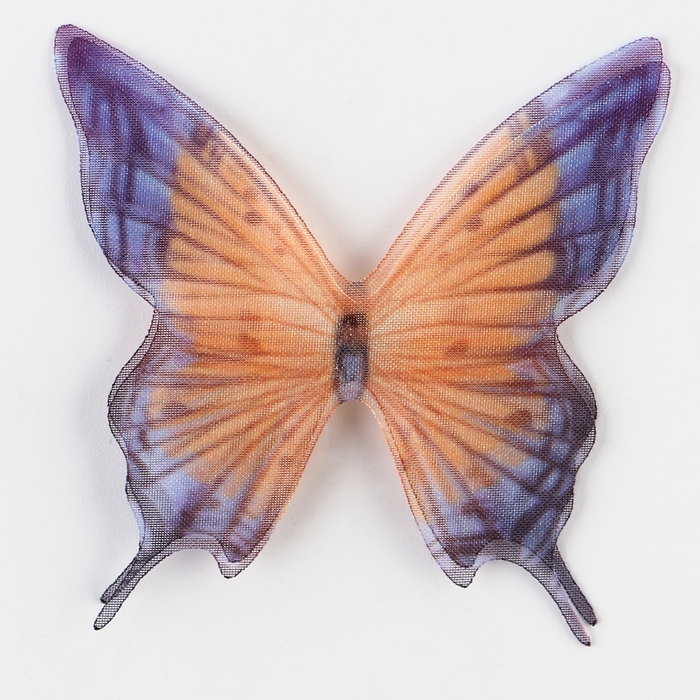 Декор для творчества «Бабочка огнёвка», двухслойный, набор 12 шт., размер 1 шт. — 5 × 5 см