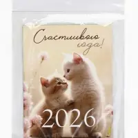 Календарь 2026 отрывной на магните &laquo;Счастливого года!&raquo; 9.5&times;13 см