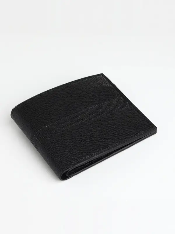 Портмоне мужское &laquo;Исам&raquo;, без застёжки, 3 отделения для карт, монет, купюр, чёрное