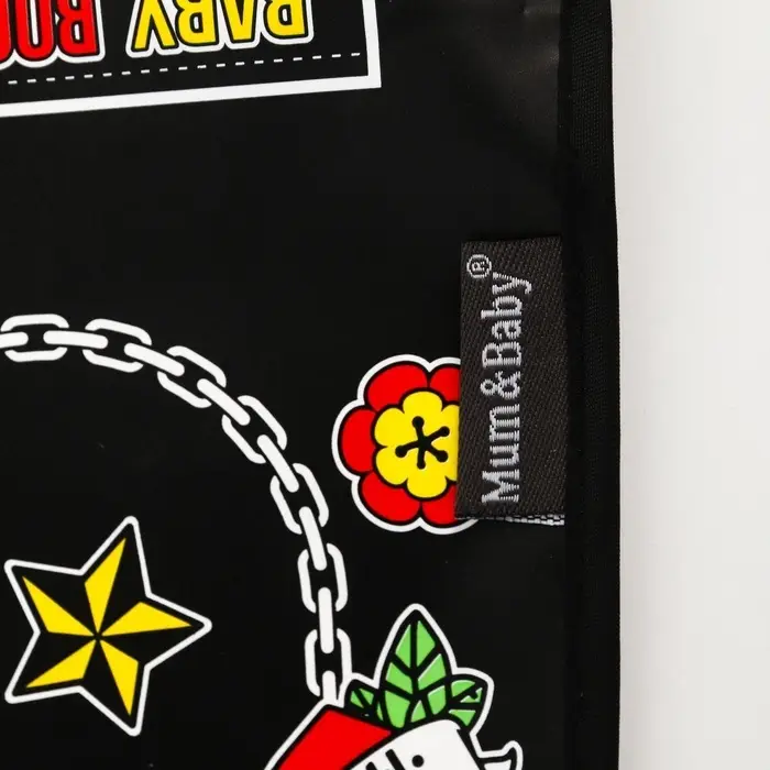 Нагрудник для кормления M&B &laquo;Rock star&raquo; непромокаемый на липучке, с карманом