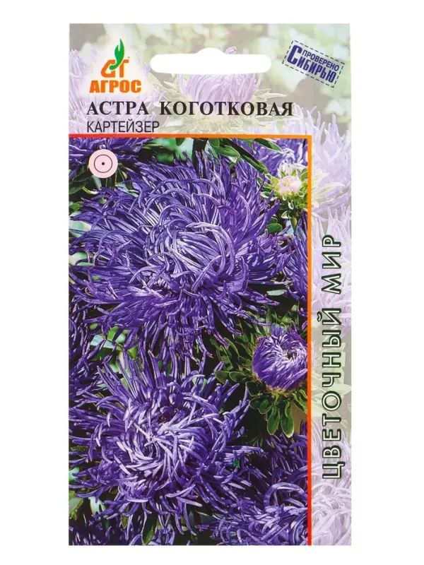 Семена Астра Коготковая Картейзер 0,3 г Семена Астра Коготковая Картейзер 0,3 г