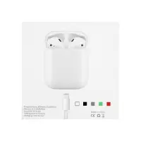 Наушники беспроводные Luazon i12, TWS, вкладыши, Bluetooth 5.0, 35/300 мАч, белые глянцевые