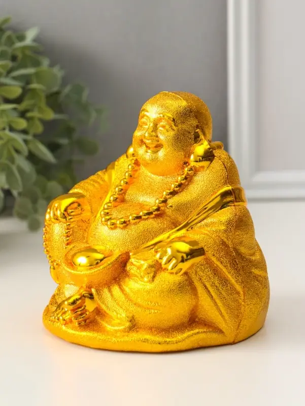 Копилка пластик "Золотой хотей" 12х10,5х12 см