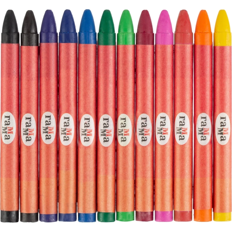 Мелки восковые Гамма Мультики круглые, 8x90 мм, 12 цветов,2131018_01_29