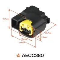 Разъём 2 pin без проводов для катушки зажигания KIA Rio, Sportage , Hyundai Solaris, Creta