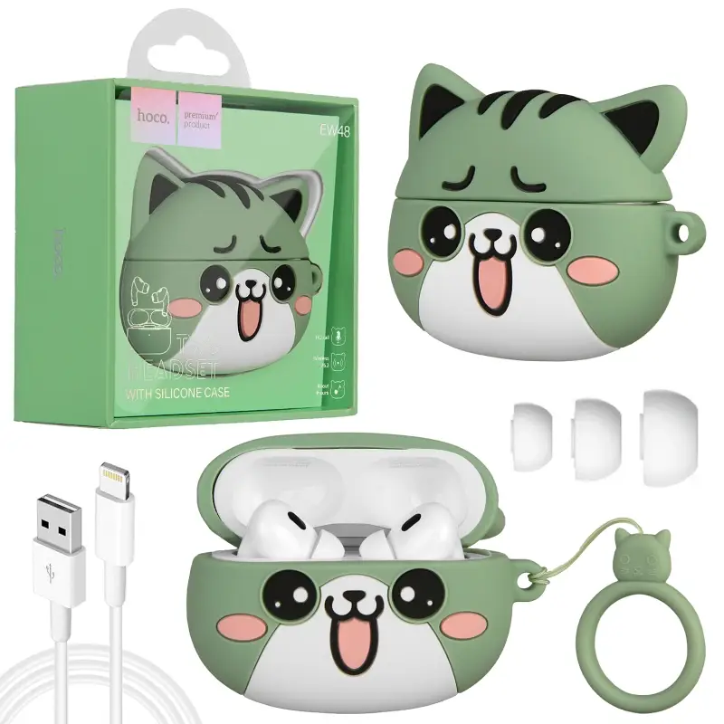 Гарнитура EW48 Bluetooth True Wireless Stereo Headset HOCO mint cat Гарнитура EW48 Bluetooth True Wireless Stereo Headset HOCO mint cat