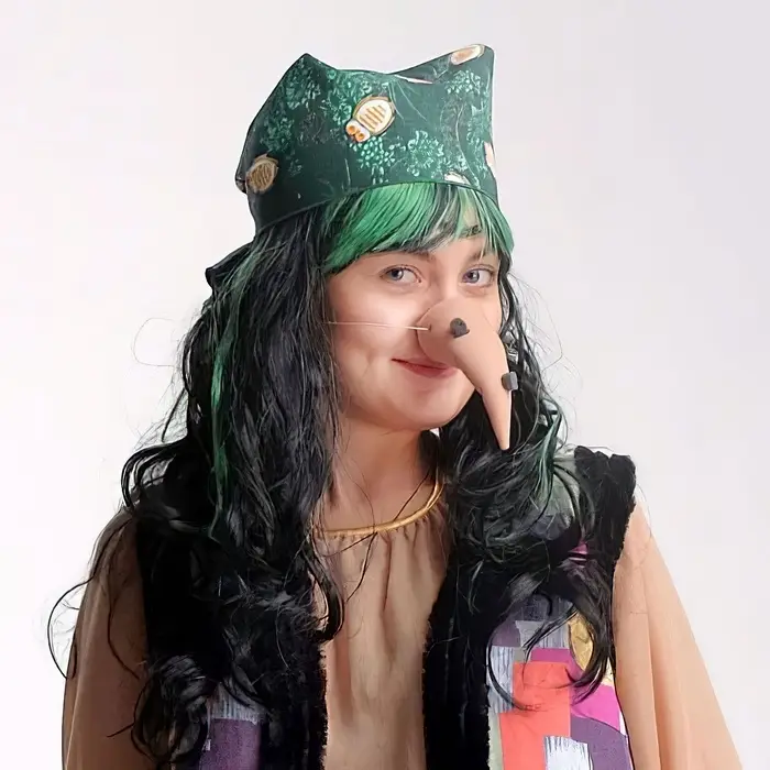 Карнавальный набор «Баба Яга», косынка, парик, нос Карнавальный набор «Баба Яга», косынка, парик, нос