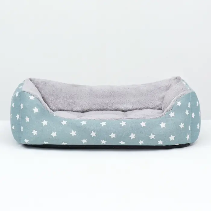 Лежанка для животных &laquo;Звезды&raquo;, 50&times;40&times;15 см, серая
