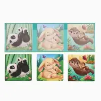 Магнитные пазлы для малышей &laquo;Мамы и малыши&raquo;, книга 3 в 1, Крошка Я