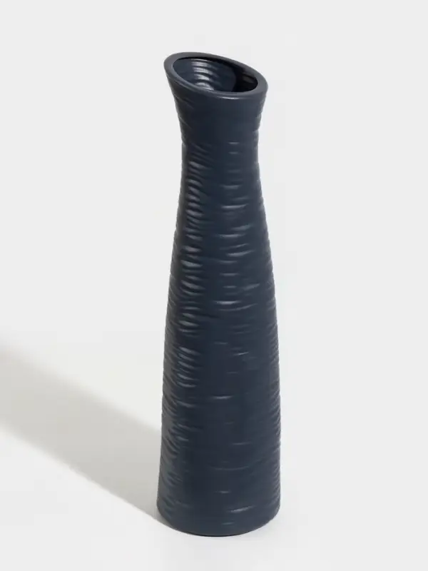 Ваза напольная &laquo;Логанс&raquo;, 57&times;12 см, пластик, серая